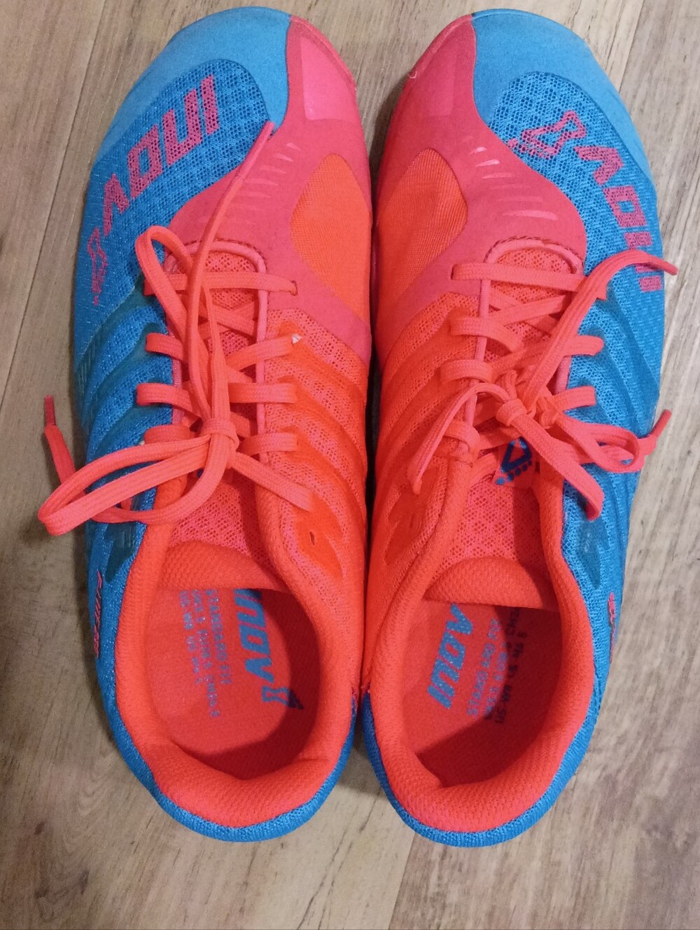 Inov-8 F-Lite 235 Standard Fit Training Shoes Pink Blue Crossfit Sneakers 8.5